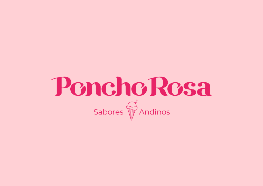 David Feria Estudio Poncho Rosa Heladeria Branding